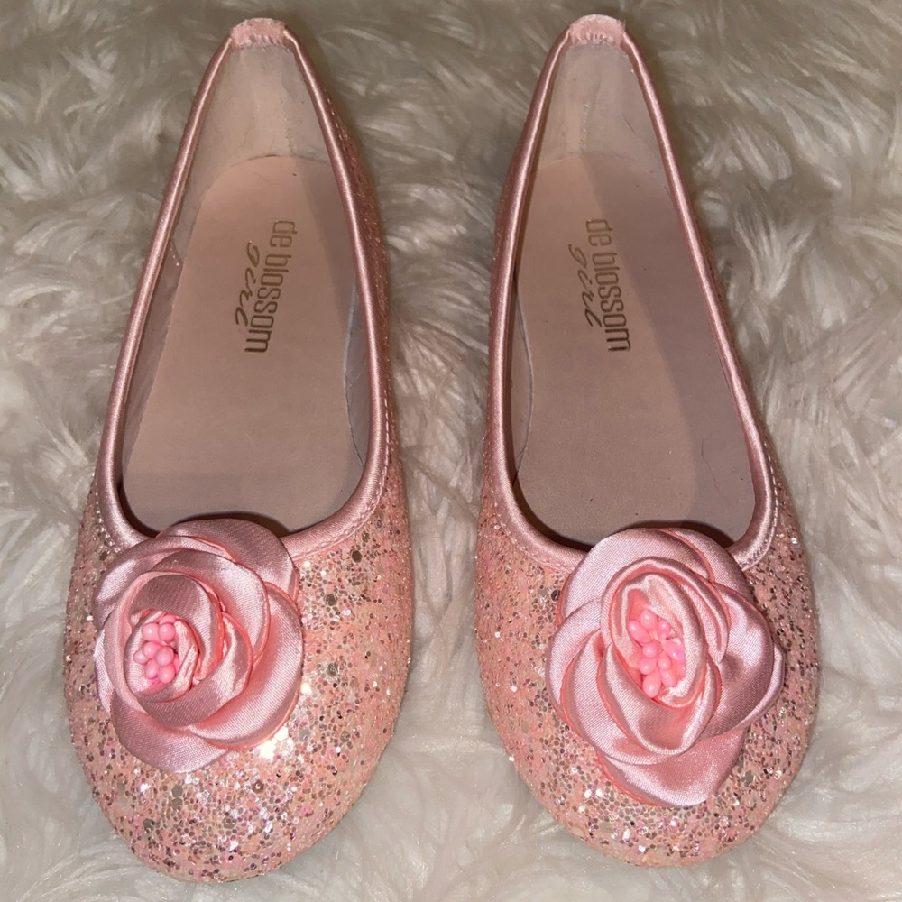 Girls sparkly flats